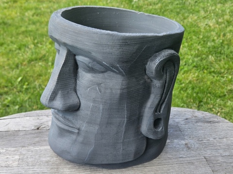 Doniczka Głowa Moai Wyspy Wielkanocne